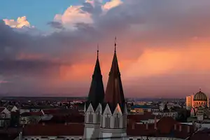 Satu Mare chargers Image of the cityscape of Satu Mare.