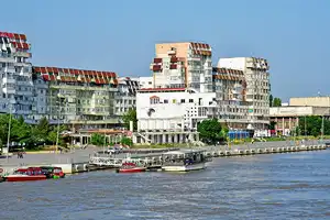 Tulcea chargers Image ot the city skyline of Tulcea.